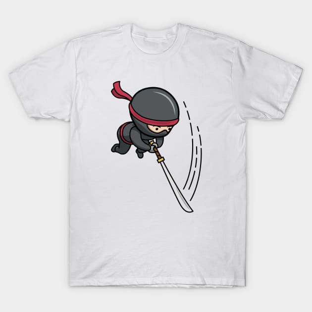 Ninja Warrior T-Shirt by LostCactus